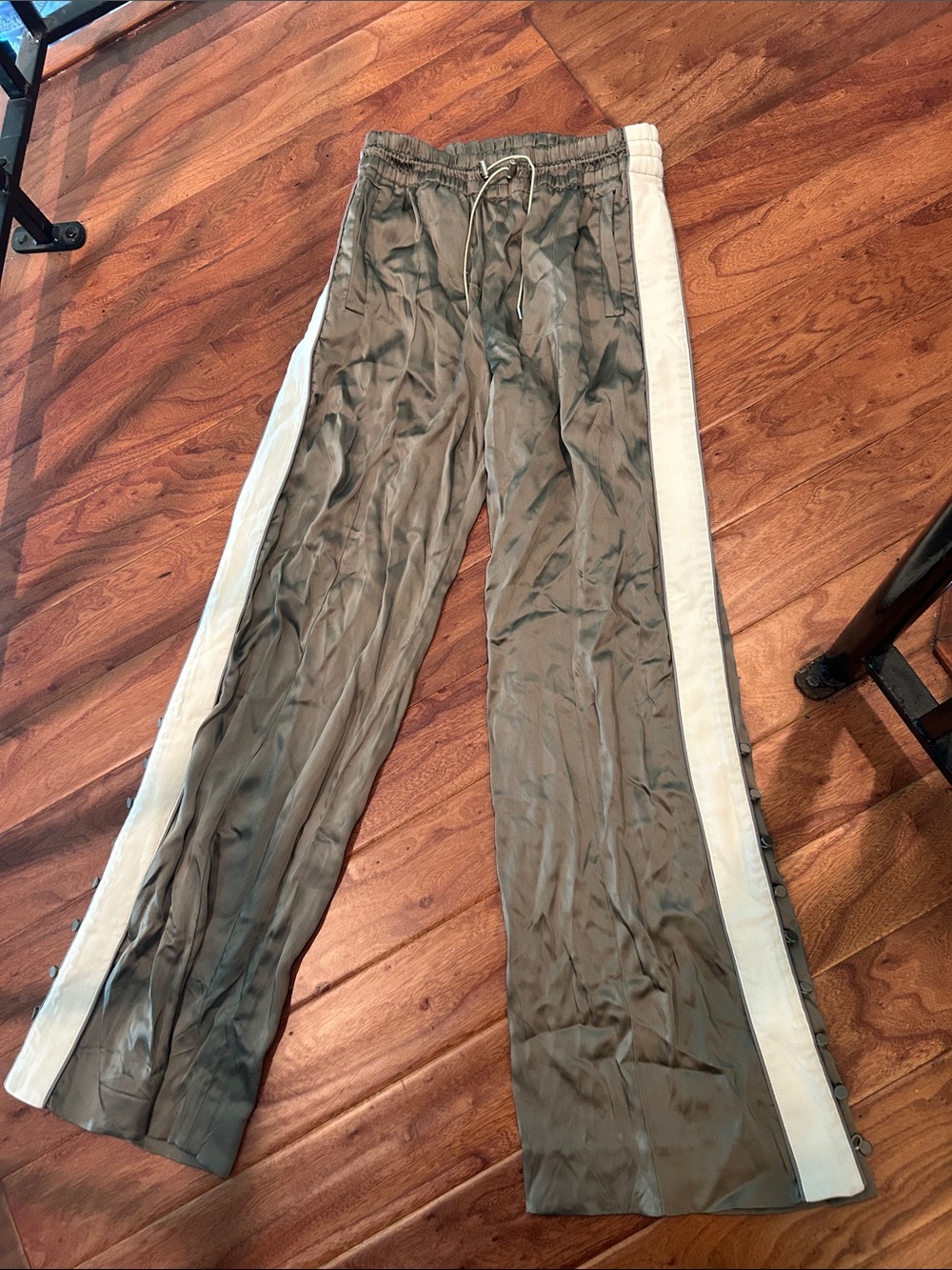 JONATHAN SIMKHAI Satin Joggers Track Pant Size XS